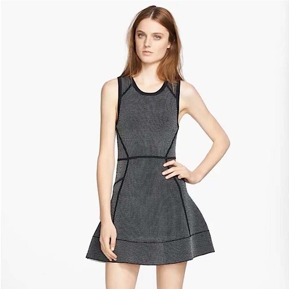 A.L.C. ‘Coffey' Sleeveless Black Heart Knit Dress